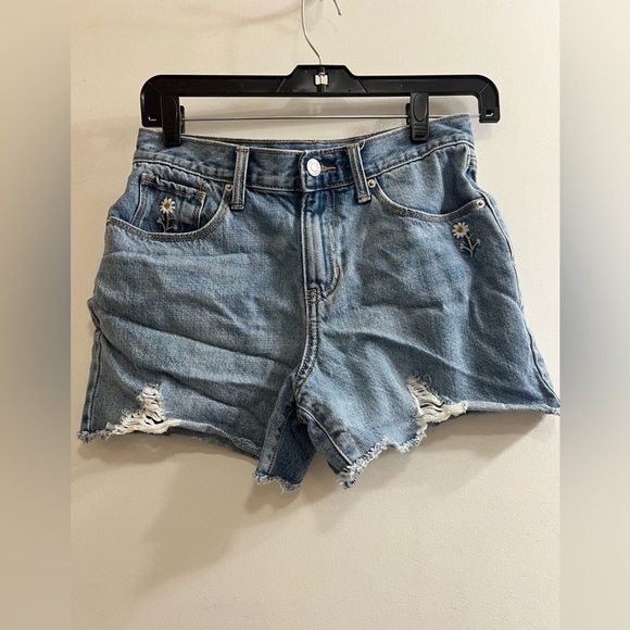 Old Navy Blue Jean Shorts Distressed Cut-Off Style - Picture 1 of 7